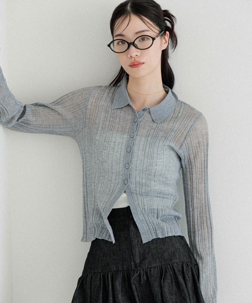 シアージャガードポロカーディガン シアージャガードポロカーディガン | NATURAL BEAUTY BASIC
