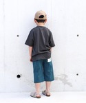 パンツ 「親子コーデ」6.5分丈ストレッチイー...の詳細画像2