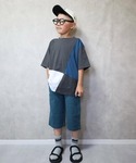 パンツ 「親子コーデ」6.5分丈ストレッチイー...の詳細画像4