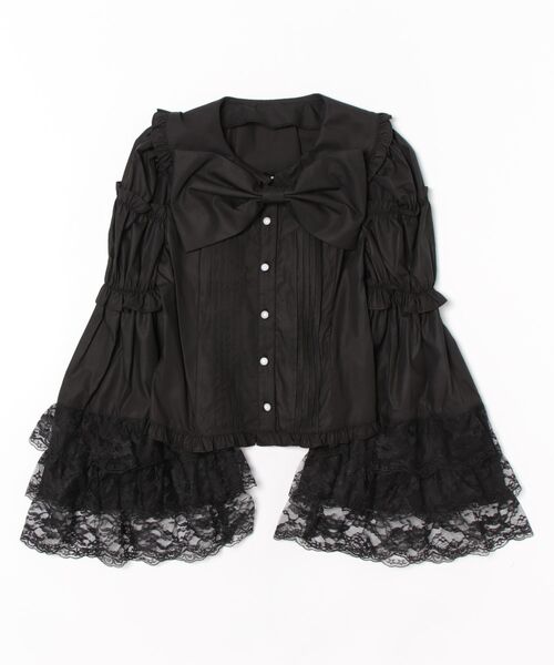 Ank Rouge（アンクルージュ） ブラウス シャツ BIGリボン姫袖ブラウス