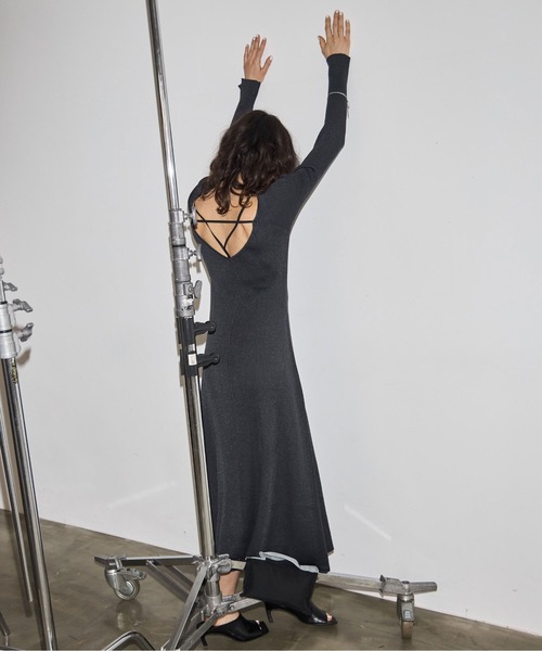josemoon ニットワンピース JOSE MOON ワンピース SERIAL HOLE KNIT DRESS/シリアルホール