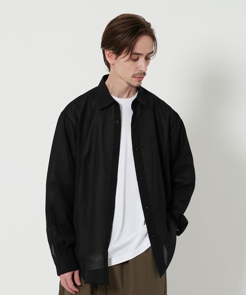 メンズ　シアー　H beauty&youth BEAUTY＆YOUTH UNITED ARROWS シャツ トリクシオン シアー