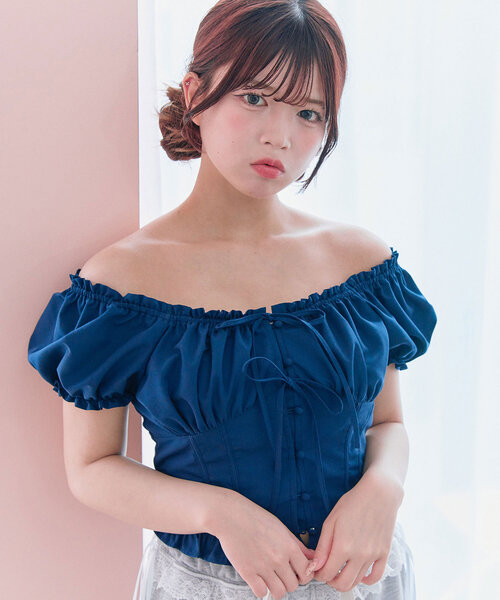 OLIVE des ブラウス シャツ ダブルリボンブラウス レディース