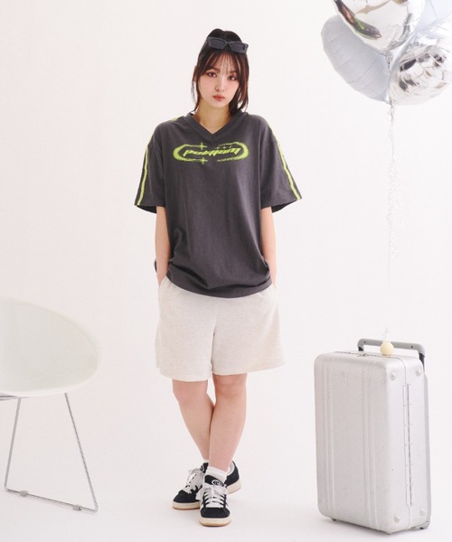 CHOREOLOGY オーバーサイズTシャツ セール】ピグメントBEARオーバーサイズTシャツ（Tシャツ