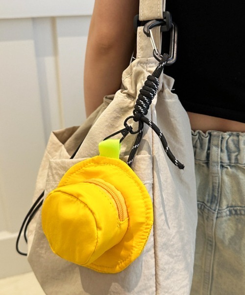 ぽーち？ Pochi Pouch ポーチ Pouch/カラビナ付き ハット型 ミニ ジップ
