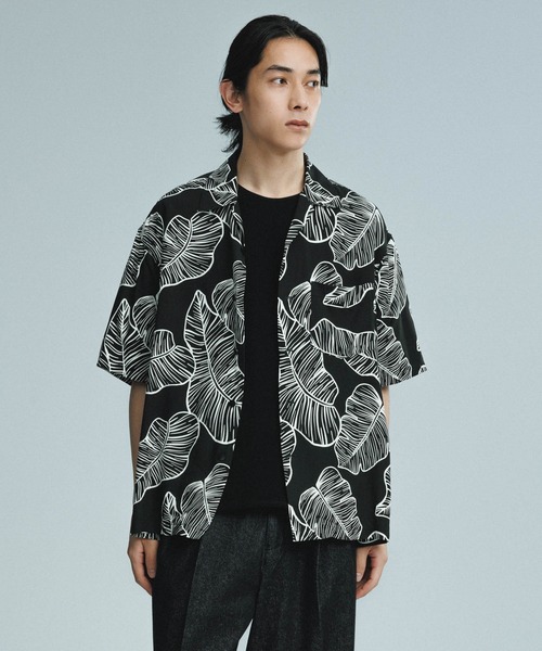 ADAM ET ROPE' シャツ 「BLACK＆WHITE」ボックスシルエット