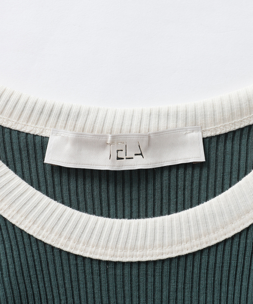 タンクトップ ノースリーブ 「TELA/テラ」リブTANC レディース TELA タンクトップ ノースリーブ 「TELA/テラ」リブTANC