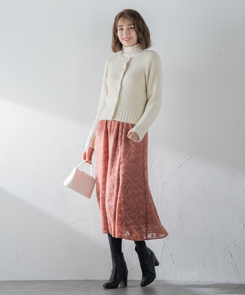 「ketty」 ニットカーディガン M ベージュ レディース_画像8