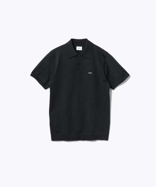 【新品】TENTIAL ミガル ポロシャツ ライトニット ブラック Lサイズ TENTIAL ポロシャツ MIGARU Light Knit Short Sleeve Polo Shirt