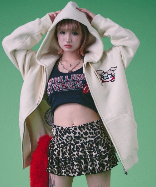 GALFY 「GALFY」 ジップアップパーカー L グレー メンズ