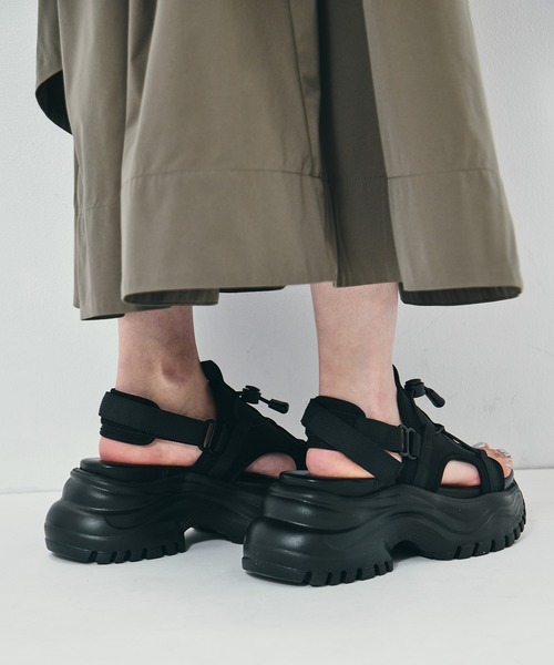 STUDIOUS（ステュディオス） 厚底 スポーツサンダル サンダル