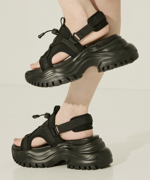 STUDIOUS（ステュディオス） 厚底 スポーツサンダル サンダル