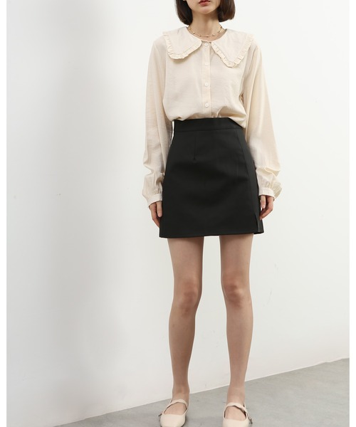 「MAISON DE THERESE」 長(zhǎng)袖ブラウス LARGE ブラック レディース