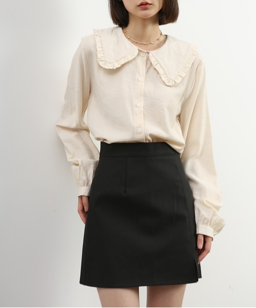 「MAISON DE THERESE」 長(zhǎng)袖ブラウス LARGE ブラック レディース