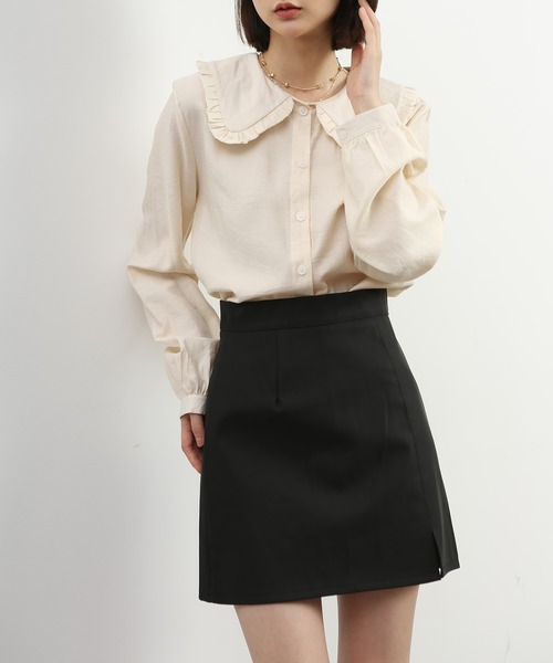 「MAISON DE THERESE」 長(zhǎng)袖ブラウス LARGE ブラック レディース
