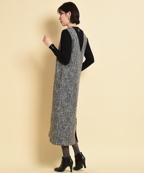 「INTERPLANET」 サロペットスカート FREE グレイッシュベージュ レディース_画像5