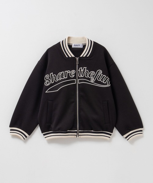 NAVY スタジャン アウター ストレッチ 軽やかポンチスタジャン キッズ