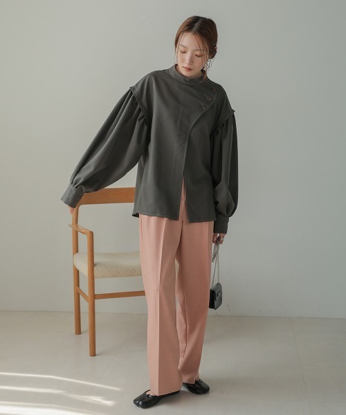 「Bab」 長袖ブラウス M モカ レディース_画像5