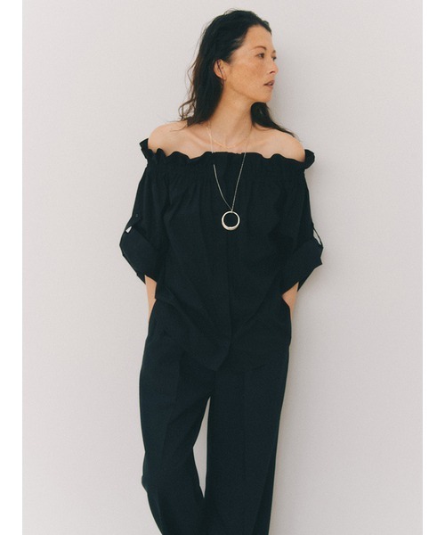 「styling/」 7分袖ブラウス ONE SIZE ブラック レディース_画像6
