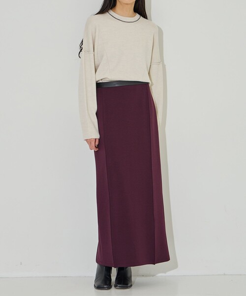 「CINOH」 長袖ニット 36 ネイビー レディース_画像3