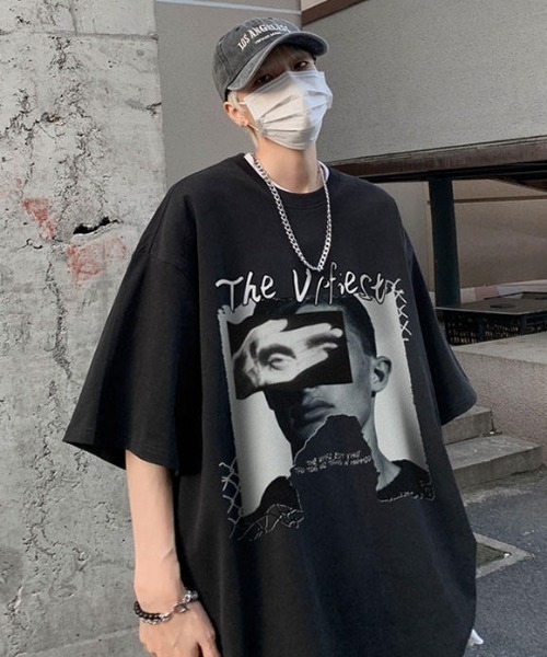 「MGV」 半袖Tシャツ LARGE ブラック メンズ