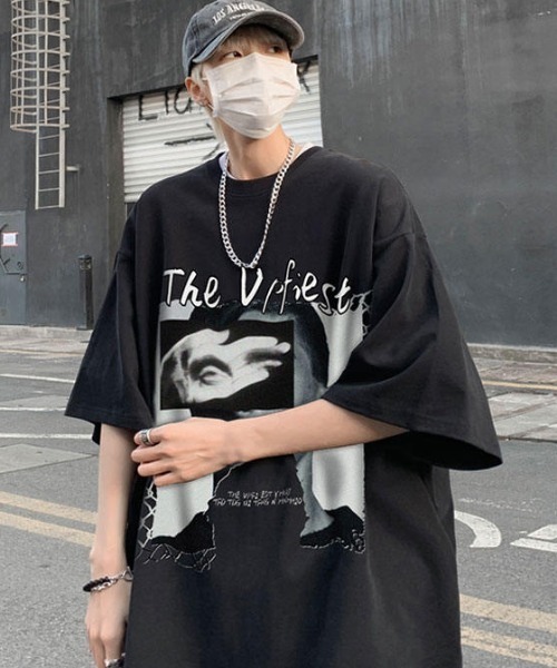 「MGV」 半袖Tシャツ LARGE ブラック メンズ