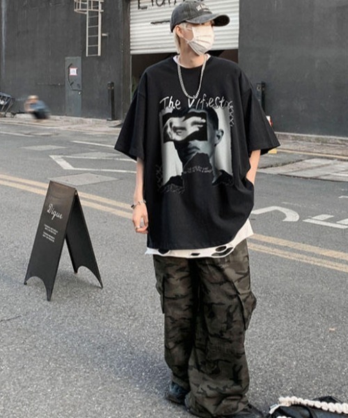 「MGV」 半袖Tシャツ LARGE ブラック メンズ