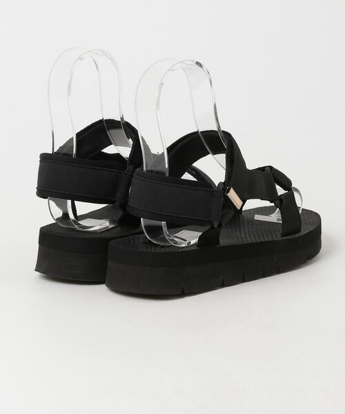 「HIPS」 フラットサンダル M ブラック レディース_画像2