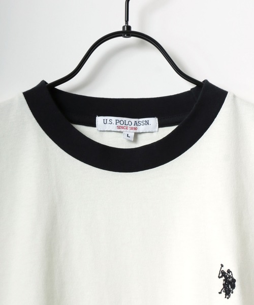 「U.S. POLO ASSN.」 半袖Tシャツ M オレンジ メンズ
