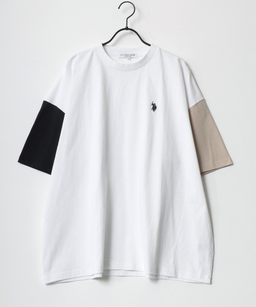「U.S. POLO ASSN.」 半袖Tシャツ M オレンジ メンズ