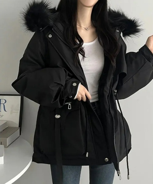 SEU ブルゾン アウター 暖かいファーモッズコート アウター レディース