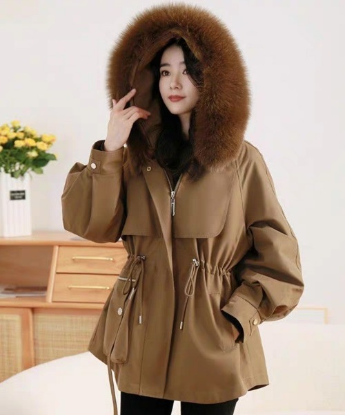 SEU ブルゾン アウター 暖かいファーモッズコート アウター レディース