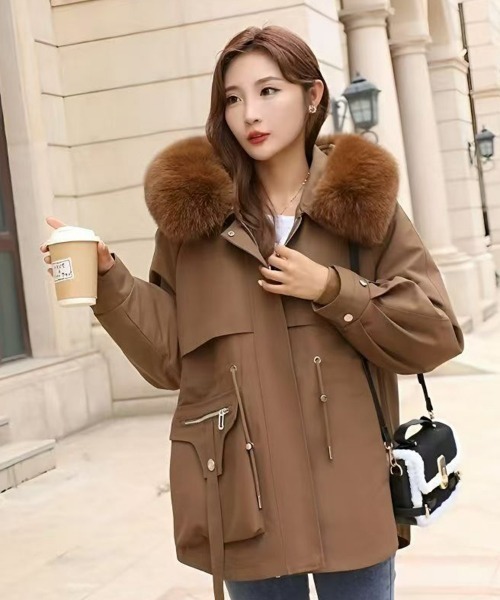 SEU ブルゾン アウター 暖かいファーモッズコート アウター レディース