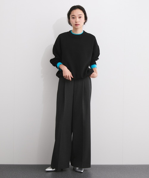 LE CERCLE par rope' ニット セーター 「追加」レイヤード風スウェット