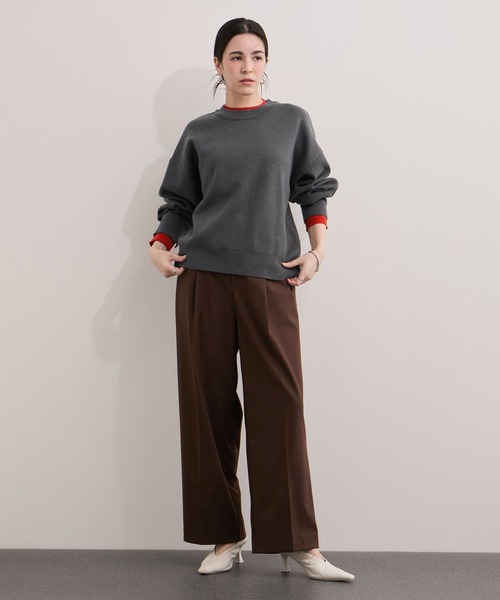 kco　　未使用☆ネミカ クルーネックニットプルオーバー　スウェットライク クルーネックニットプルオーバー【NEMIKA】|ネミカ | レリアン公式