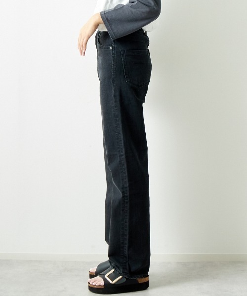 Yanuk ヤヌーク ブラック ストレートデニム LEA ハイウエスト YANUK ジーンズ デニム デニムパンツ 「YANUK/ヤヌーク」 LEA