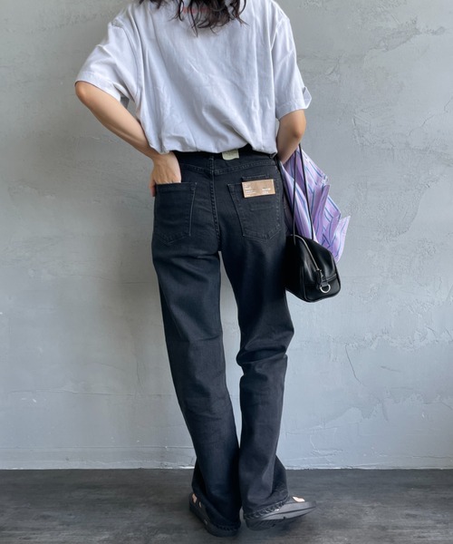 Yanuk ヤヌーク ブラック ストレートデニム LEA ハイウエスト YANUK ジーンズ デニム デニムパンツ 「YANUK/ヤヌーク」 LEA