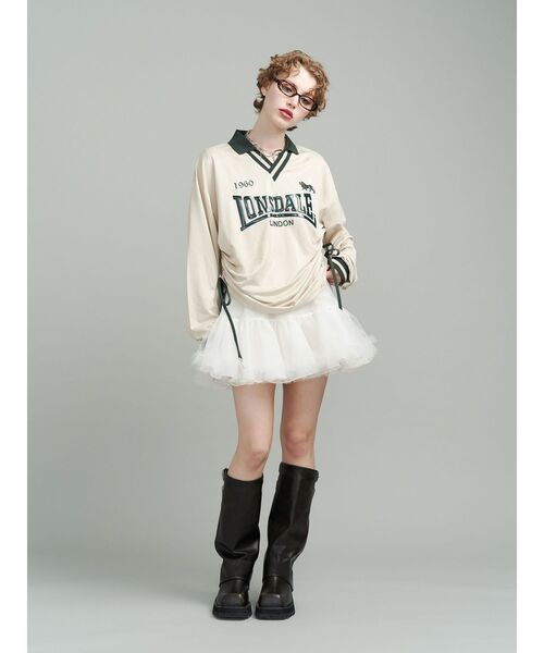 jouetie HAPPY BARRY トップス jouetie tシャツ 「LONSDALE×jouetie」ロゴユニフォームトップス