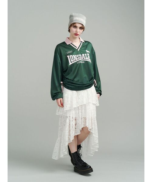 jouetie tシャツ 「LONSDALE×jouetie」ロゴユニフォームトップス