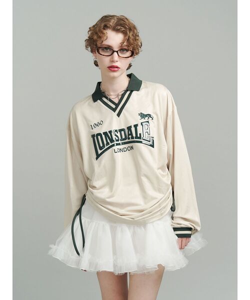 tシャツ 「LONSDALE×jouetie」ロゴユニフォームトップス レディース