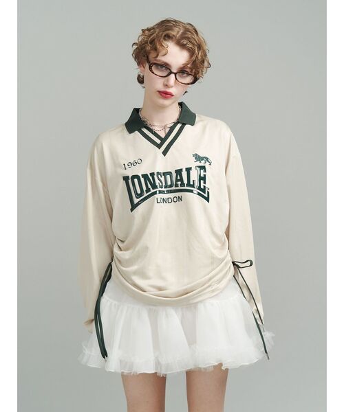jouetie HAPPY BARRY トップス jouetie tシャツ 「LONSDALE×jouetie」ロゴユニフォームトップス