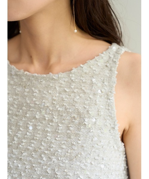 SNIDEL（スナイデル） タンクトップ ノースリーブ ラメタンクトップス