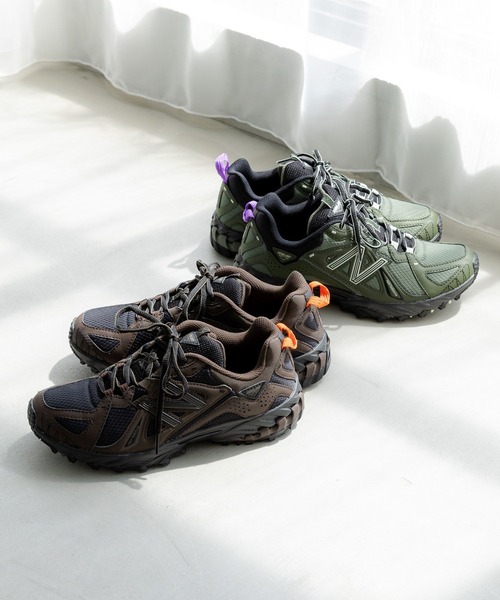 「New Balance」 ローカットスニーカー 24.5cm ダークブラウン レディース