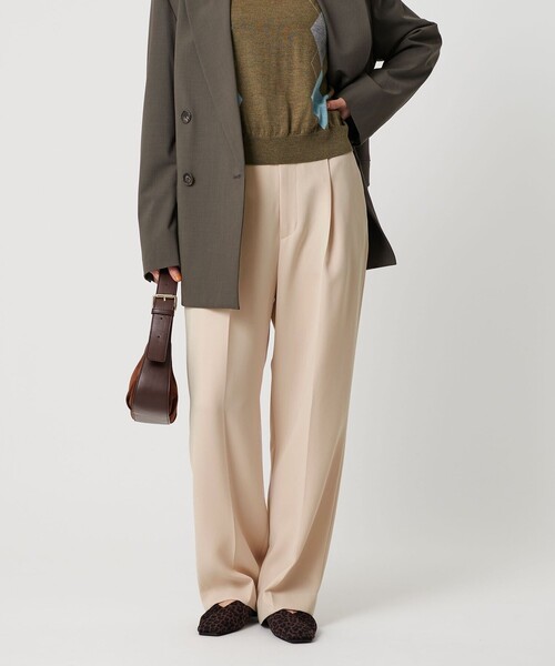 BEAUTY＆YOUTH UNITED ARROWS パンツ タックワイドストレートパンツ