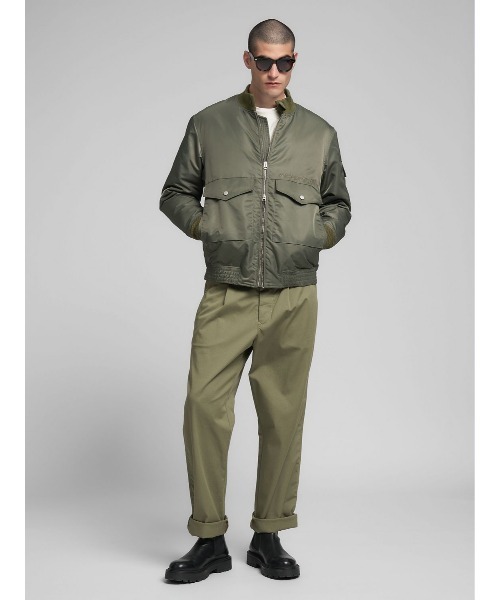 REPLAY（リプレイ） 革ジャン ライダース リサイクルナイロンライダー