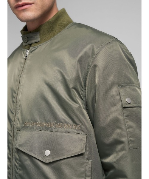 REPLAY（リプレイ） 革ジャン ライダース リサイクルナイロンライダー