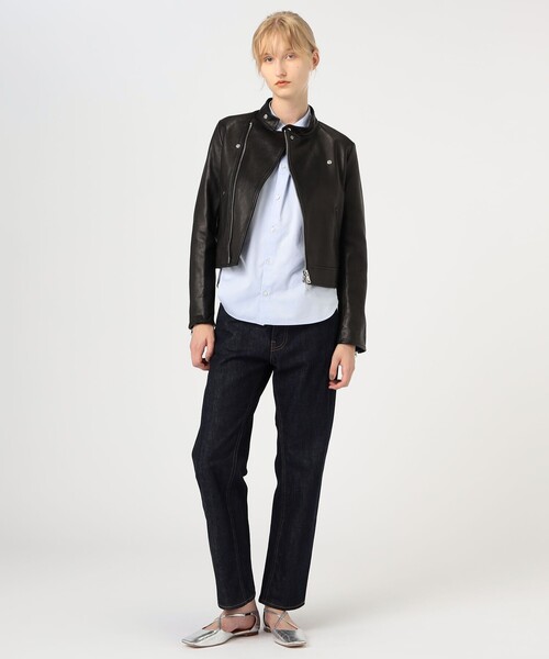 MACPHEE（マカフィー） レザージャケット ライダース ラムレザー