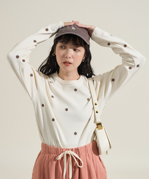 tシャツ FREAK'S STORE/フリークスストア ミニデイジー刺繍 ロンT レディース | FREAK'S STORE | 01
