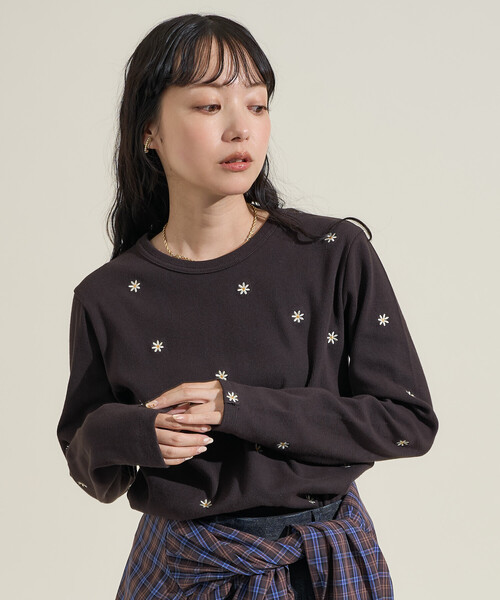tシャツ FREAK'S STORE/フリークスストア ミニデイジー刺繍 ロンT レディース | FREAK'S STORE | 07