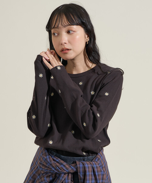 tシャツ FREAK'S STORE/フリークスストア ミニデイジー刺繍 ロンT レディース | FREAK'S STORE | 08